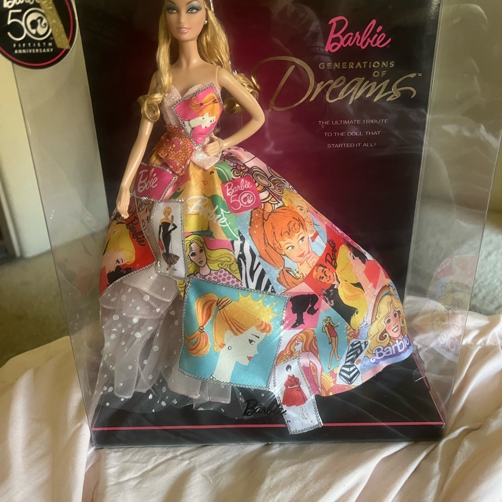 Collectors 50th year Anniversary Barbie with Artistic dress